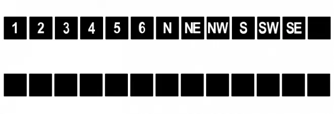 Hexahedron Schriftart Groß