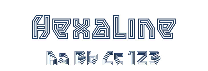 Hexaline Font Preview