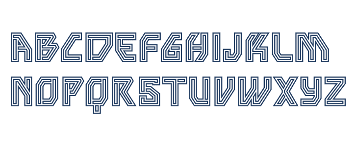 Hexaline Uppercase
