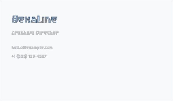 Hexaline Business Card