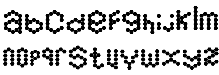 Hexamatter Font LOWERCASE