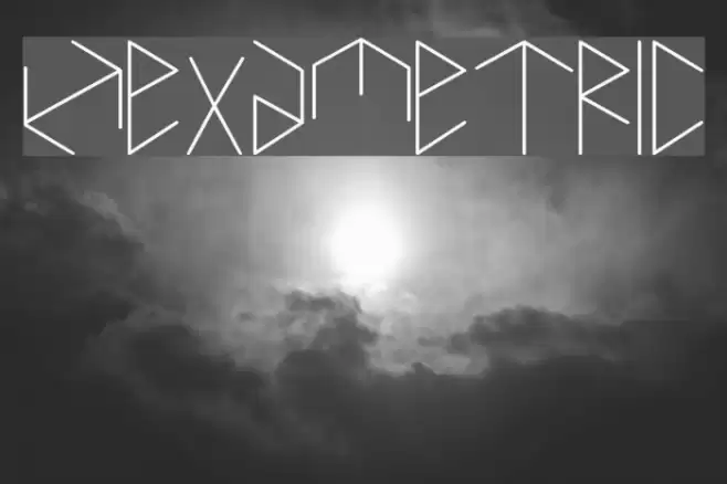 Hexametric Font examples