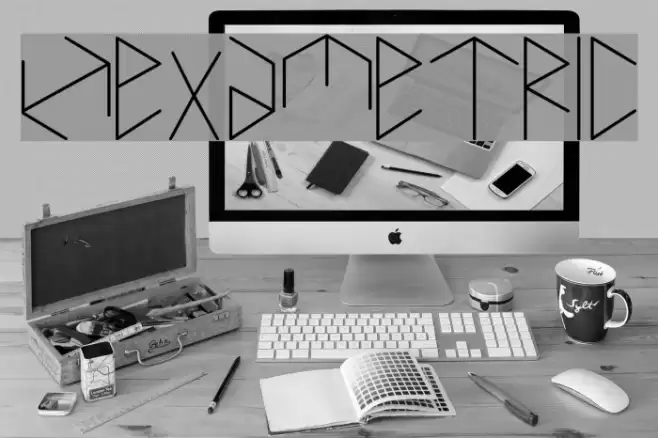 Hexametric Font examples