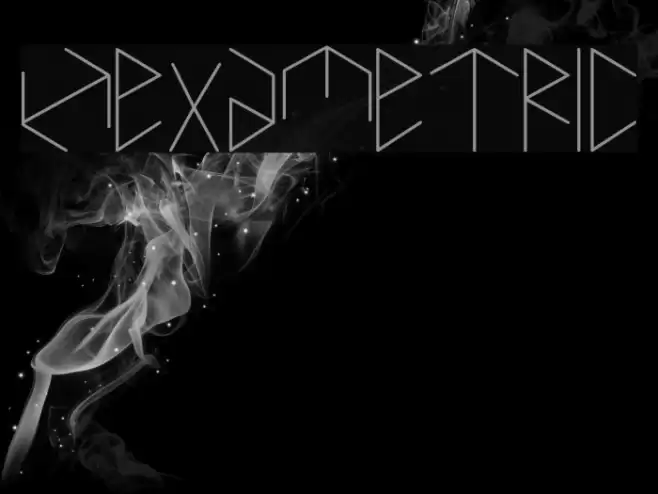 Hexametric Font examples