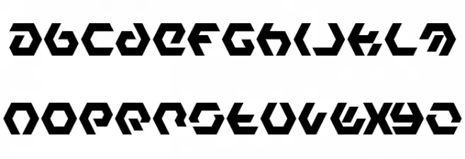 Hexample LDR Regular Polices MAJUSCULES