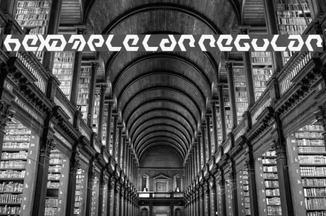 Hexample LDR Regular Font examples