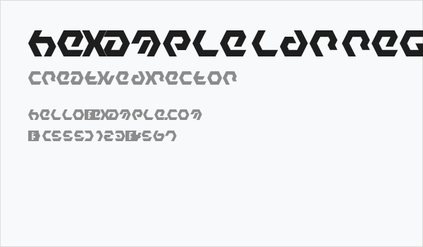 Hexample LDR Regular Business Card