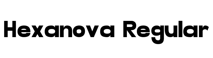 Hexanova Regular  Скачать бесплатные шрифты