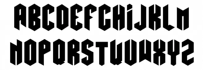 Hexatus Caratteri MINUSCOLO