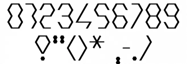 Hexcore Font OTHER CHARS