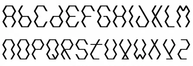 Hexcore Fonte MAIÚSCULAS