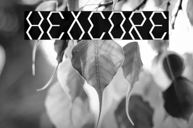Hexcore Font examples