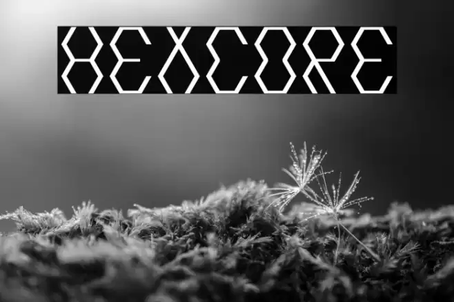 Hexcore Font examples