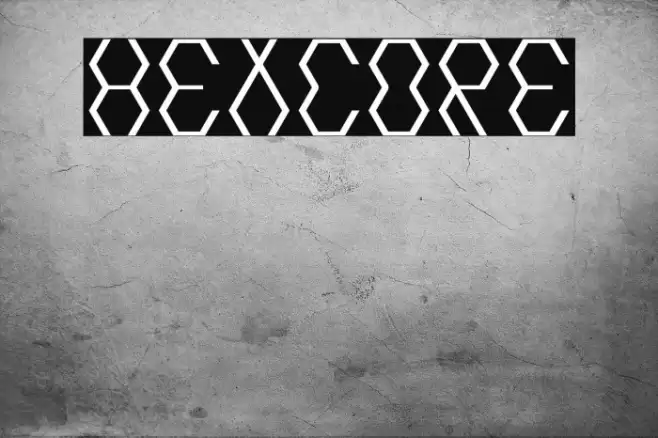 Hexcore Font examples