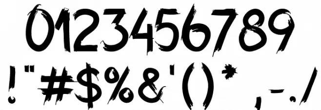 Hexen Bold Font OTHER CHARS