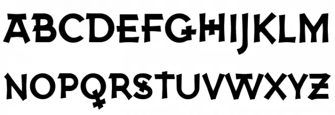 Hexenkötel Schriftart Groß