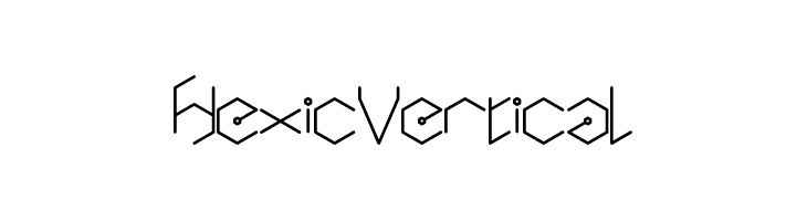 Hexic Vertical  Скачать бесплатные шрифты