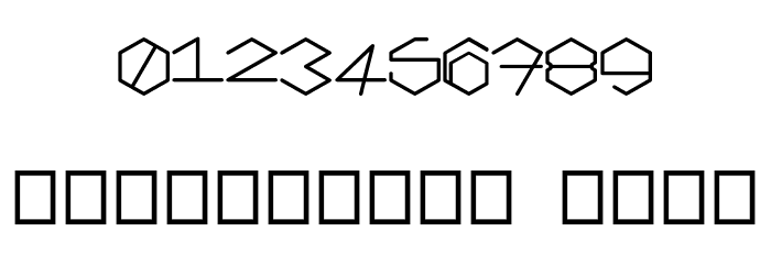 Hexic Vertical Font OTHER CHARS