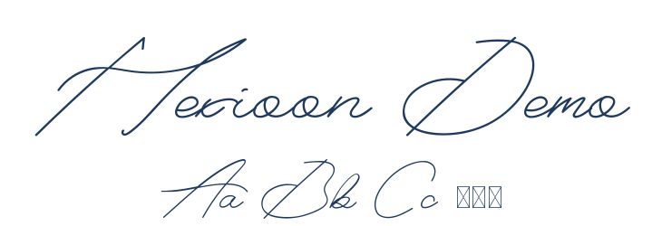 Hexioon Demo Font Preview