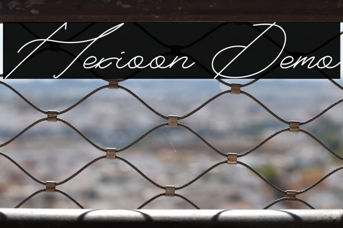 Hexioon Demo Font examples