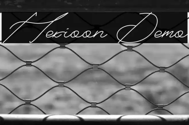 Hexioon Demo Schriftart examples