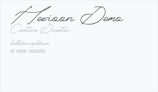 Hexioon Demo Business Card