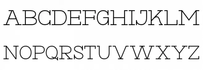 Hexore Schriftart Groß