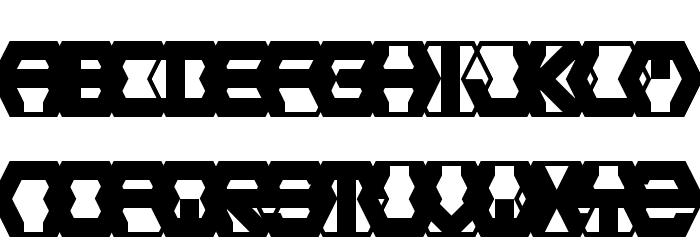 Hexotic LDR Regular Font LOWERCASE