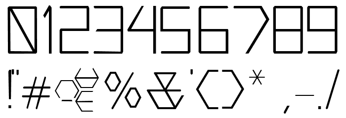 Hexter Modular Font OTHER CHARS