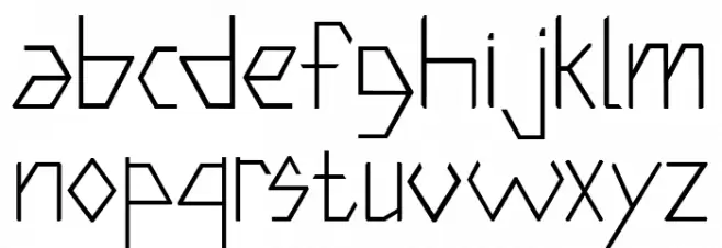 Hexter Modular Font Litere mici