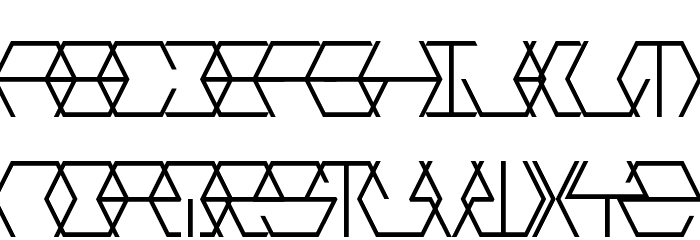 Hextremum LDR Regular Font LOWERCASE