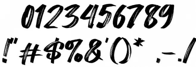 Hey August Font OTHER CHARS