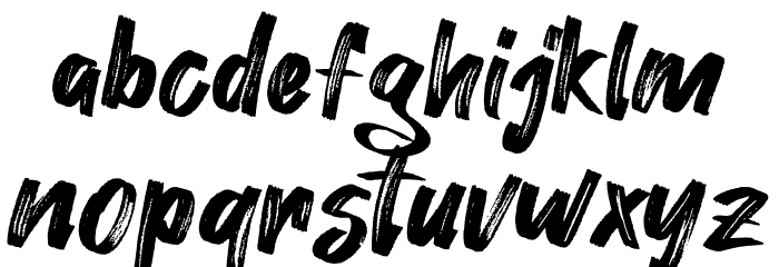 Hey August Font LOWERCASE