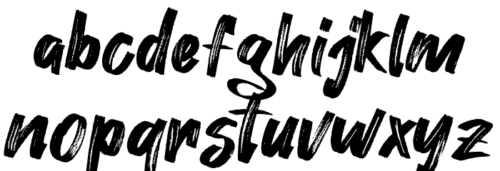 Hey August Font LOWERCASE