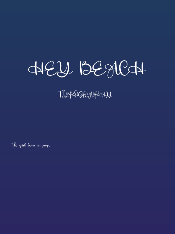 Hey Beach Poster