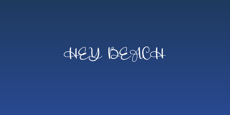 Hey Beach Social Header