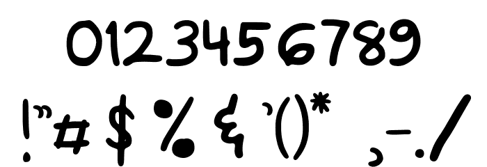 Hey Benito Regular Font OTHER CHARS