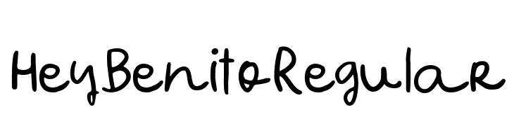 Hey Benito Regular  لخطوط تنزيل