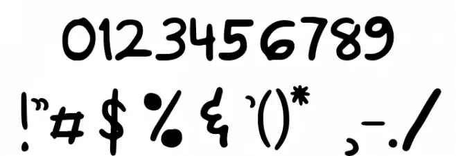 Hey Benito Regular Font OTHER CHARS