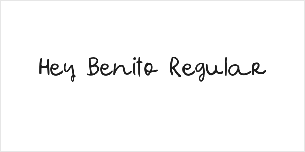 Hey Benito Regular Logo
