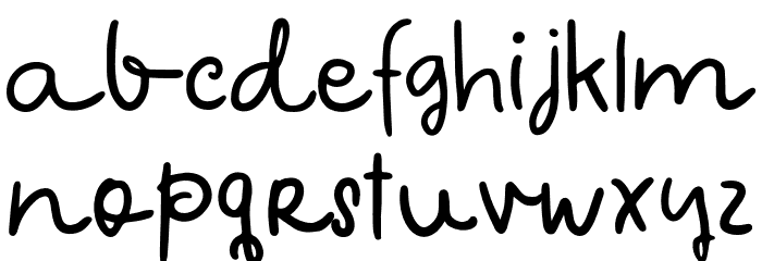 Hey Benito Regular Font LOWERCASE