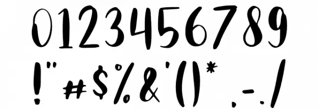 Hey Biancha Font OTHER CHARS