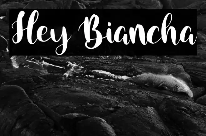 Hey Biancha Font examples