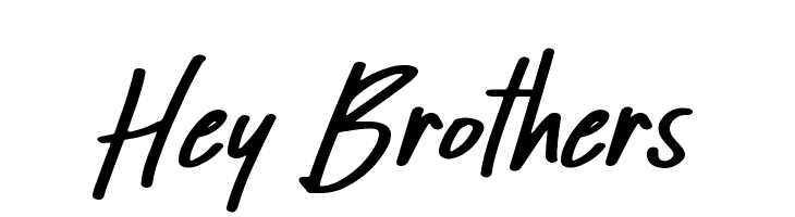 Hey Brothers  Frei Schriftart Herunterladen
