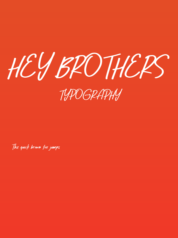 Hey Brothers Poster
