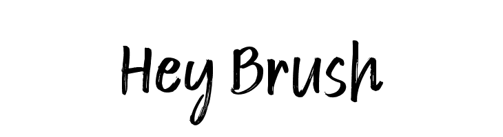 Hey Brush  免费字体下载