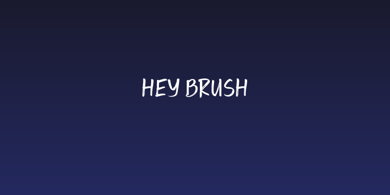 Hey Brush Social Header