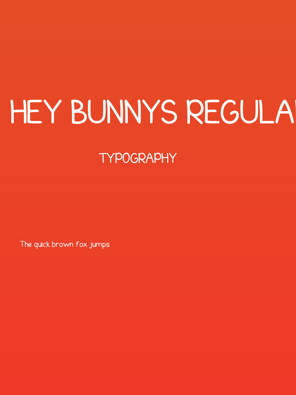 Hey Bunnys Regular Poster