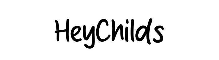 Hey Childs  フリーフォントのダウンロード