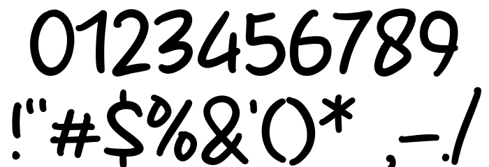 Hey Childs Font OTHER CHARS
